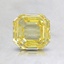 1.09 Ct. Fancy Vivid Yellow Asscher Lab Created Diamond