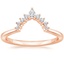 14K Rose Gold Elongated Lunette Diamond Ring (1/8 ct. tw.), smalladditional view 1