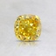 0.54 Ct. Fancy Vivid Yellow Cushion Lab Created Diamond
