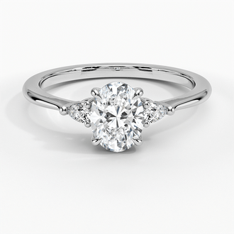 Platinum Aria Diamond Ring (1/10 ct. tw.)