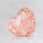 1.02 Ct. Fancy Orangy Pink Heart Lab Created Diamond