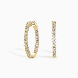Inside Out Lab Diamond Hoops