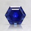 7mm Blue Hexagon Lab Grown Sapphire