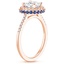 14K Rose Gold Circa Diamond Ring with Sapphire Accents (1/4 ct. tw.), smallside view