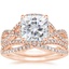 14KR Moissanite Entwined Halo Diamond Bridal Set (1/2 ct. tw.), smalltop view