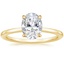 Oval Surprise Diamond Engagement Setting 