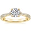 18K Yellow Gold Serenity Diamond Ring, smalltop view