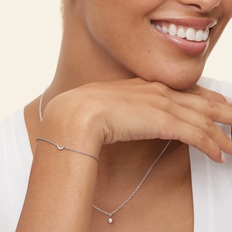 Crescent Diamond Bracelet