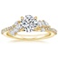 Round 18K Yellow Gold Ivy Diamond Ring (1/2 ct. tw.)