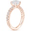 14K Rose Gold Valeria Diamond Ring, smallside view