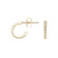 18K Yellow Gold Pavé Diamond Huggie Earrings, smalladditional view 1