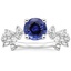 Sapphire Reflection Diamond Ring in 18K White Gold