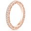 14K Rose Gold Delicate Antique Scroll Eternity Diamond Ring (2/5 ct. tw.), smallside view