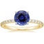 18KY Sapphire Luxe Petite Shared Prong Diamond Ring (1/3 ct. tw.), smalltop view