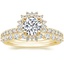 18K Yellow Gold Twilight Diamond Ring with Marseille Diamond Ring (1/3 ct. tw.)