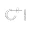 18K White Gold Luxe Heritage Diamond Hoop Earrings, smalladditional view 1