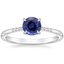 Sapphire Laurel Ring in 18K White Gold