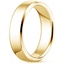18K Yellow Gold 6.5mm Tiburon Wedding Ring, smallside view