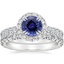 18KW Sapphire Luxe Sienna Halo Diamond Bridal Set (1 3/8 ct. tw.), smalltop view