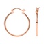 14K Rose Gold Classic Hoop Earrings, smalladditional view 1