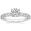 18K White Gold Valeria Diamond Ring, smalltop view