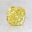 1.06 Ct. Fancy Intense Yellow Cushion Lab Created Diamond
