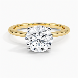 Four-Prong Petite Comfort Fit Solitaire Ring - Brilliant Earth