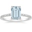 18KW Aquamarine Luxe Viviana Diamond Ring (1/3 ct. tw.), smalltop view