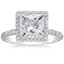 18KW Moissanite Nova Halo Diamond Ring (1/2 ct. tw.), smalltop view