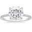 18KW Moissanite Luxe Viviana Diamond Ring (1/3 ct. tw.), smalltop view