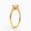 18K Yellow Gold Fiorella Diamond Ring, smallside view