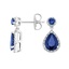 18K White Gold Florence Sapphire and Diamond Earrings (1/3 ct. tw.), smalladditional view 1