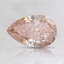 1.01 Ct. Fancy Intense Orangy Pink Pear Lab Created Diamond