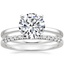 Platinum Petite Quattro Ring with Sonora Diamond Ring (1/8 ct. tw.)