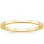 18K Yellow Gold Petite Quattro Wedding Ring, smalltop view