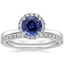18KW Sapphire Vienna Diamond Bridal Set (1/2 ct. tw.), smalltop view