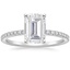 18KW Moissanite Luxe Ballad Diamond Ring (1/4 ct. tw.), smalltop view