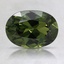 8.4x6mm Unheated Green Oval Australian Sapphire