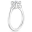 18K White Gold Quinn Diamond Ring, smallside view