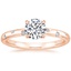 14K Rose Gold Corinne Diamond Ring, smalltop view