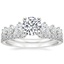 18K White Gold Echo Diamond Ring with Sia Diamond Open Ring (1/8 ct. tw.)