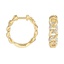 14K Yellow Gold Vera Diamond Link Chain Hoop Earrings, smalladditional view 1