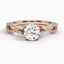 14K Rose Gold Luxe Willow Diamond Ring (1/4 ct. tw.), smalltop view