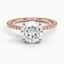 Rose Gold Moissanite Viviana Diamond Ring (1/4 ct. tw.)