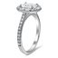 Baguette and Pave Diamond Halo Ring, smallview
