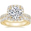 18K Yellow Gold Estelle Diamond Ring (3/4 ct. tw.) with Luxe Anthology Eternity Diamond Ring (1 1/3 ct. tw.)