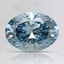 1.37 Ct. Fancy Vivid Blue Oval Lab Created Diamond