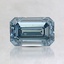 0.96 Ct. Fancy Intense Blue Emerald Lab Created Diamond