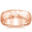 Rose Gold 7mm Canyon Wedding Ring