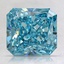 3.17 Ct. Fancy Vivid Blue Radiant Lab Created Diamond